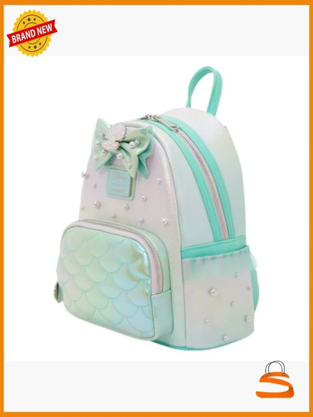 Mini Backpack - Iridescent Applique Details Adjustable Straps